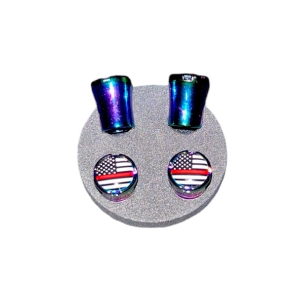 New YEK Tire Valve Caps American Flag Tire YX-018 - Picture 1 of 3